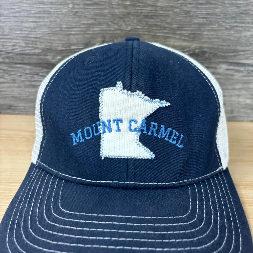 Mount Carmel Hat Cap‎ Snapback Blue Minnesota One Size Adjustable